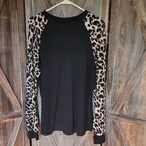 Shein Ladies Cheetah Print Top